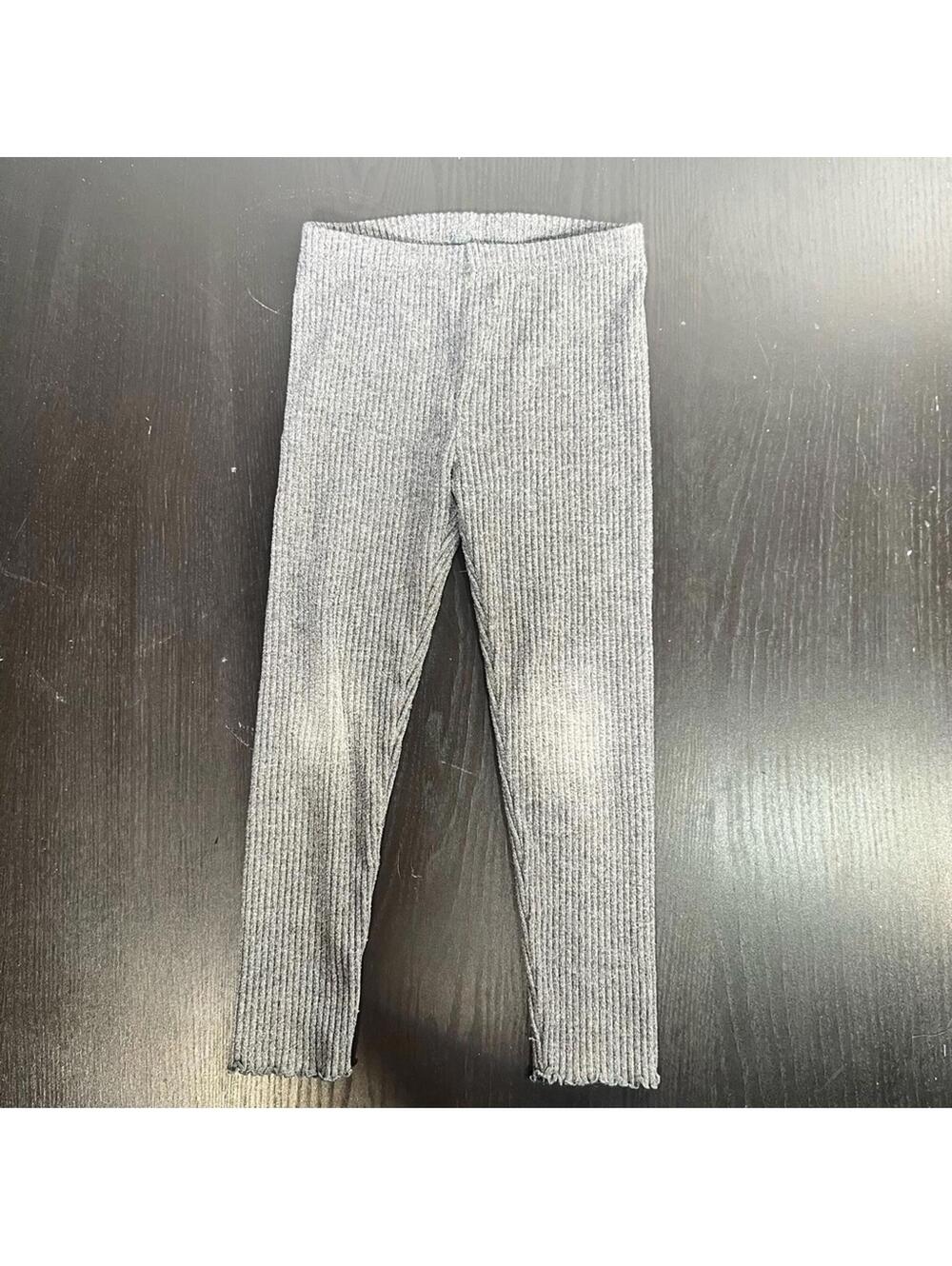 Old Navy Kids Gray Striped Leggings